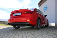 Fox sport exhaust part fits for Audi A3 - 8V Sedan without s-line final silencer - 2x80 type 16