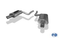 Fox sport exhaust part fits for Audi A4 type B7 quattro final silencer right/left Ø63,5mm - 1x90 type 17 right/left