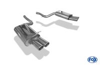 Fox sport exhaust part fits for Audi A4 type B7 quattro final silencer right/left Ø63,5mm - 2x88x74 type 32  right/left