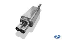 Fox sport exhaust part fits for Audi 100/A6 type C4 front wheel drive final silencer - 2x76 type 10