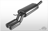 Fox sport exhaust part fits for Audi A6 type 4B with serial bumper cut final silencer - 2x76 type 13