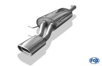 Fox sport exhaust part fits for Audi A6 Type 4B without serial bumper cut Final silencer - 135x80 type 53