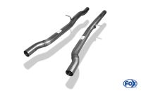 Fox sport exhaust part fits for Audi A6 type 4F quattro 4,2l front silencer right/left Ø63,5mm