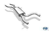 Fox sport exhaust part fits for Audi Q7 - 4,2l FSI front silencer - without certification