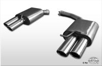 Fox sport exhaust part fits for Audi A4 B8 Limousine/ Caravan und A5 Coupe B8 final silencer right/left double flow incl. y-adapter pipe Ø55mm inside - 2x88x74 type 32 right/left