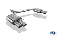 Fox sport exhaust part fits for Audi A4 B8 Limousine/ Caravan und A5 Coupe B8 final silencer right/left double flow incl. y-adapter pipe Ø55mm inside - 2x80 type 17 right/left
