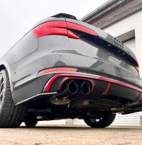 Fox sport exhaust part fits for Audi S4 - B9 Final silencer right/left - 2x100 type 25 right/left black coated