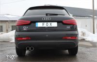Fox sport exhaust part fits for Audi Q3 Quattro Benzin final silencer - 2x80 type 12