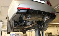 Fox sport exhaust part fits for BMW F30/31 - 335d Endschalldämpfer quer Ausgang rechts/links - 1x90 Typ 25 rechts/links schwarz emalliert