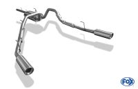 Fox sport exhaust part fits for Dodge RAM 1500 Facelift half system from catalytic converter right/left  - 1x100 type 17 right/left