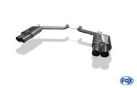 Fox sport exhaust part fits for Dodge Challenger final silencer right/left - 2x100 type 14 right/left