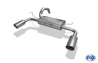 Fox sport exhaust part fits for Fiat 500 Abarth Final silencer cross exit left right - 1x100 type 16 right/left