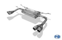 Fox sport exhaust part fits for Fiat 124 Spider - Final silencer cross - exit right/left - 2x70 type 16 right/left
