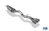 Fox sport exhaust part fits for Hummer H2 half system from catalytic converter - 2x114 type 25