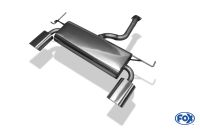 Fox sport exhaust part fits for Kia Sportage - type JE final silencer cross exit right/left - 160x80 type 53 right/left