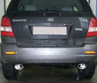 Fox sport exhaust part fits for Kia Sorento type JC tail pipes right left exit right/left  - 115x85 type 33 right/left