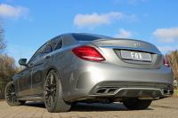 Fox sport exhaust part fits for Mercedes C-Klasse AMG C63 S - final silencer right/left with exhaust valves - tail pipes are original