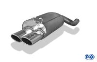 Fox sport exhaust part fits for Mercedes SL type R129 final silencer Ø70mm - 2x80 type 13