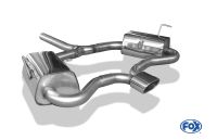 Fox sport exhaust part fits for Mini Cooper S R53 final silencer right/left exit center - 135x80 type 52