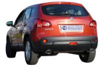 Fox sport exhaust part fits for Nissan Qashqai - diesel final silencer cross exit right/left - 115x85 type 33 right/left