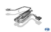 Fox sport exhaust part fits for Nissan Navara D40 - Doublecap final silencer exit laterally right and left on the vehicle - 2x90 type 16 right/left