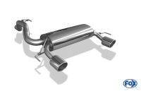 Fox sport exhaust part fits for Opel Corsa E OPC final silencer cross exit right/left - 1x100 type 16 right/left