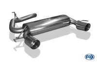 Fox sport exhaust part fits for Opel Corsa E OPC final silencer cross exit right/left - 1x100 type 25 right/left