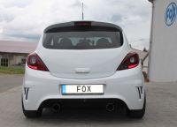 Fox sport exhaust part fits for Opel Corsa D - NRE-Edition bumper final silencer exit right/left - 1x100 type 14 right/left