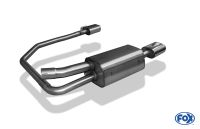 Fox sport exhaust part fits for Opel Astra G Coupe/ Cabrio final silencer exit right/left Ø63,5mm - 135x80 type 53 right/left