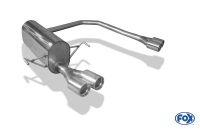 Fox sport exhaust part fits for Opel Astra H/ Astra H GTC final silencer exit right/left - 2x76 type 13 right/left