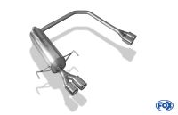 Fox sport exhaust part fits for Opel Astra H/ Astra H GTC final silencer exit right/left - 2x76 type 13 right/left