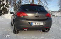 Fox sport exhaust part fits for Opel Astra J Limousine final silencer cross exit right/left - 115x85 type 32 right/left