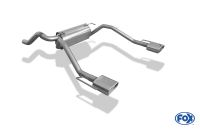 Fox sport exhaust part fits for Opel Astra J Sports Tourer final silencer cross exit right/left - 115x85 type 32 right/left