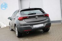Fox sport exhaust part fits for Opel Astra K final silencer cross exit right/left - 1x100 type 25 right/left