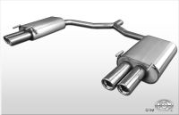 Fox sport exhaust part fits for Opel Vectra C GTS final silencer right/left double flow - 2x76 type 17 right/left