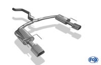 Fox sport exhaust part fits for Opel Vectra C OPC final silencer right/left - 142x78 type 61 right/left