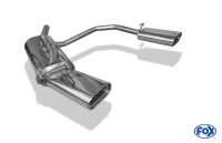 Fox sport exhaust part fits for Opel Tigra A final silencer exit right/left 60mm - 160x80 type 53 right/left