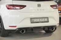 Fox sport exhaust part fits for Rieger rear skirt insert Leon Cupra (5F): 01.17 - (Facelift) 5-dr. (ST/station wagon)