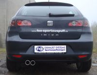 Fox sport exhaust part fits for Seat Ibiza Sport 6L final silencer - 2x70 type 13