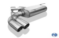 Fox sport exhaust part fits for Seat Leon 5F - rigid rear axle final silencer - 2x80 type 16