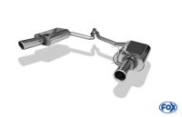 Fox sport exhaust part fits for Seat Exeo 3R final silencer right/left single flow - 1x90 type 16 right/left