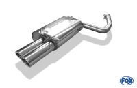 Fox sport exhaust part fits for Seat Exeo 3R final silencer - 2x80 type 16
