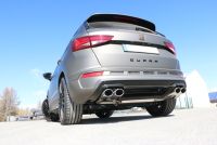 Fox sport exhaust part fits for Seat Ateca Cupra 4x4 - 5FP half system from catalytic converter - 2x106x71 type 44 right/left
