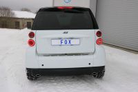 Fox sport exhaust part fits for Smart Fortwo Coupe 451 Final silencer right/left - 86x54 Typ 32 rechts/links
