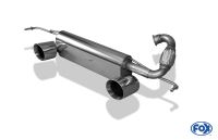 Fox sport exhaust part fits for Smart Fortwo 453 with Brabus bumper Final silencer right/left - 1x100 Typ 25 rechts/links