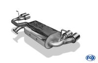 Fox sport exhaust part fits for Subaru Justy II final silencer cross  exit right/left - 2x76 type 13 right/left