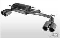 Fox sport exhaust part fits for Subaru Justy II final silencer cross  exit right/left - 2x76 type 12 right/left