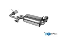 Fox sport exhaust part fits for Subaru Justy II final silencer cross  exit right/left - 1x90 type 13 right/left