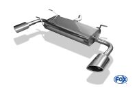 Fox sport exhaust part fits for Subaru Impreza GP 4x4  Final silencer cross exit left right - 1x100 type 12 right/left