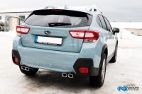 Fox sport exhaust part fits for Subaru XV final silencer cross exit right/left - 4x special tail pipes